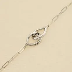 AGATHA FR Bracelet Souple GEMINI - Cristal / Argenté