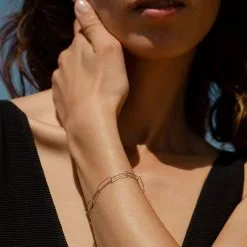 AGATHA FR Bracelet Souple ARGENT - Argenté -Anneau Soldes 02420761 050 TU M2