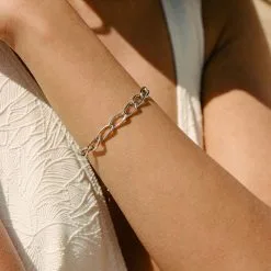 AGATHA FR Bracelet Souple ARGENT - Argenté -Anneau Soldes 02420763 050 TU M2