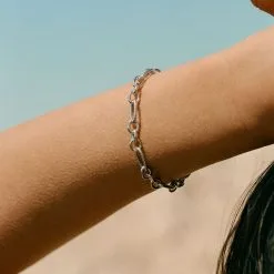 AGATHA FR Bracelet Souple ARGENT - Argenté -Anneau Soldes 02420765 050 TU M2