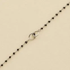 AGATHA FR Bracelet Souple SMARTY - Noir / Argenté
