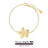 AGATHA FR Bracelet Souple BLOOM - Doré -Anneau Soldes 02480100 157 TU 01