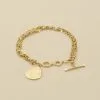 AGATHA FR Bracelet Souple NEBET - Doré -Anneau Soldes 02480262 157 TU 01