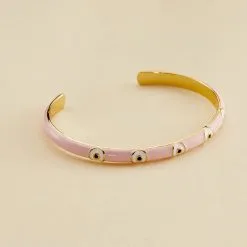 AGATHA FR Jonc CYCLADES - Rose Pâle/ Doré