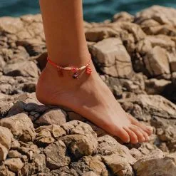 AGATHA FR Chaîne De Cheville RODEO - Multicolore / Doré -Anneau Soldes 02480279 256 TU M2