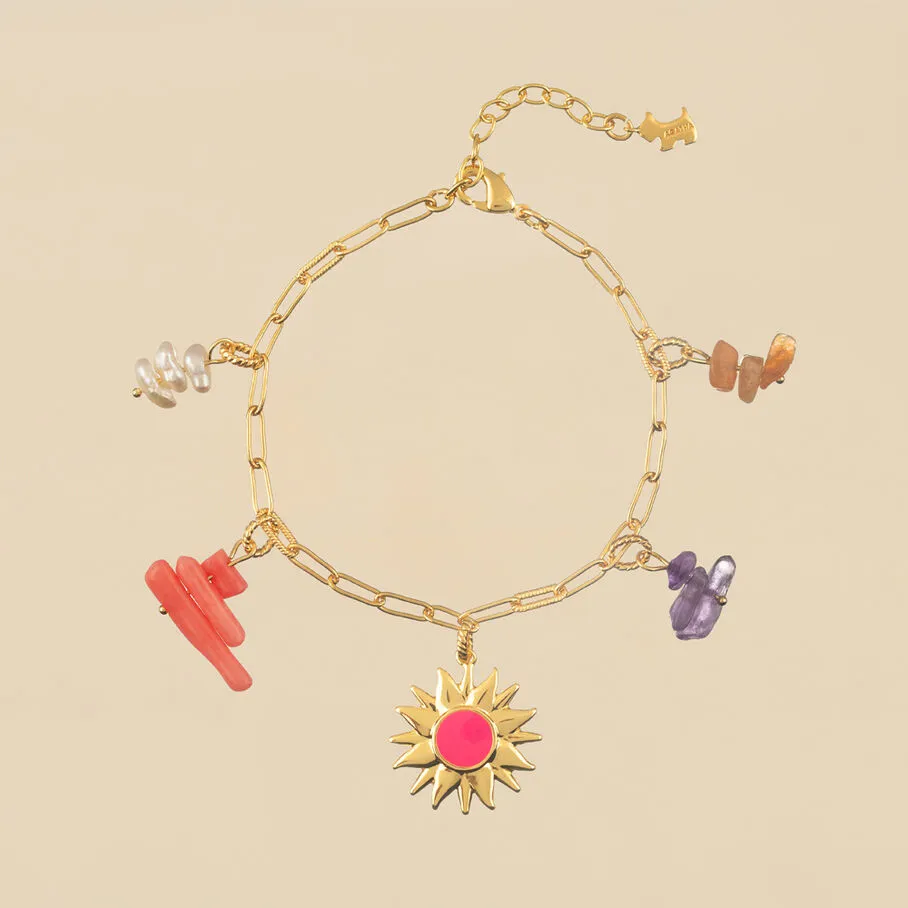 AGATHA FR Bracelet Souple RODEO - Multicolore / Doré 3 AGATHA FR Bracelet Souple RODEO - Multicolore / Doré