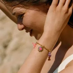 AGATHA FR Bracelet Souple RODEO - Multicolore / Doré 8 AGATHA FR Bracelet Souple RODEO - Multicolore / Doré -Anneau Soldes 02480280 256 TU M2