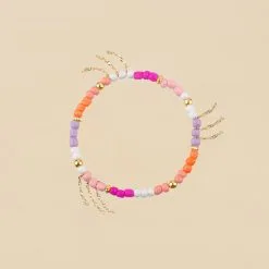 AGATHA FR Bracelet Souple RODEO - Multicolore / Doré