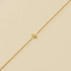 AGATHA FR Bracelet Souple OURSE - Cristal / Doré