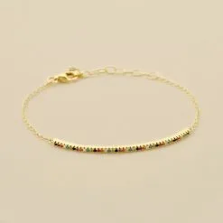 AGATHA FR Bracelet Souple RAINBOW - Multicolore / Doré