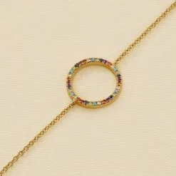 AGATHA FR Bracelet Souple RAINBOW - Multicolore / Doré