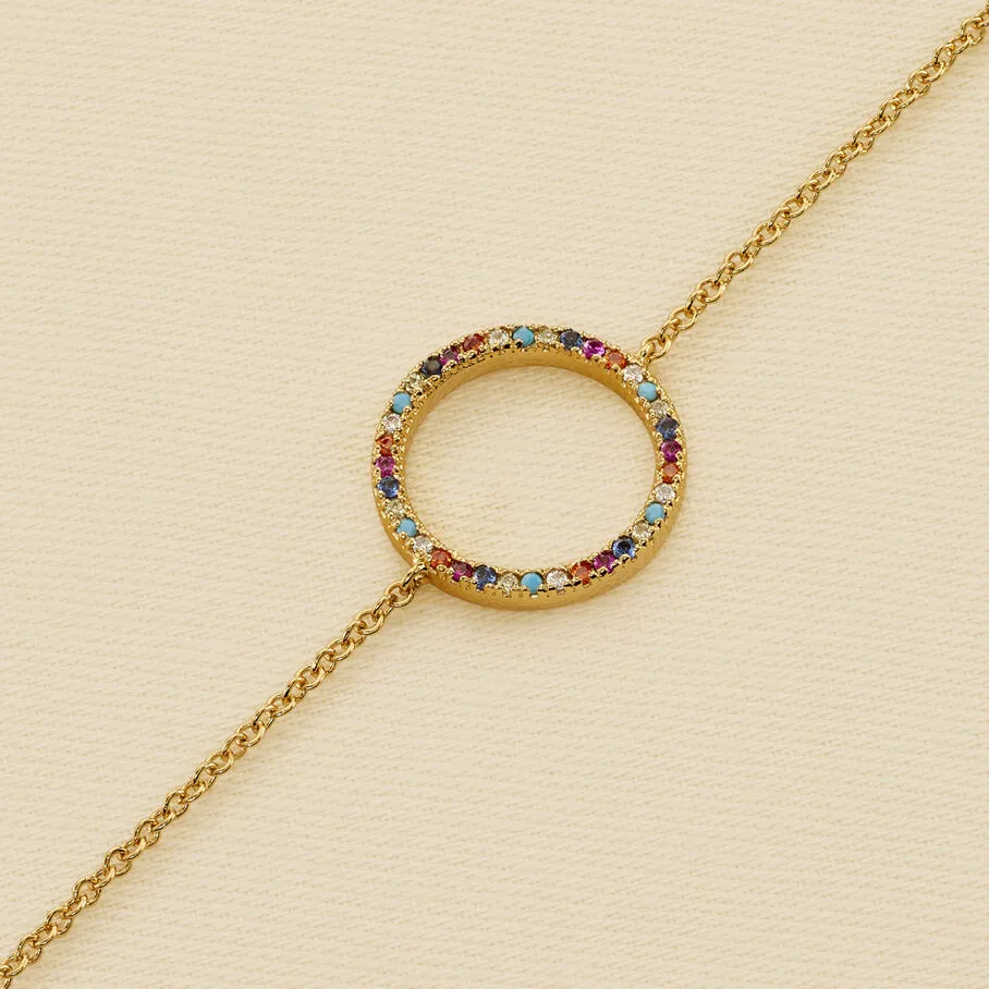 AGATHA FR Bracelet Souple RAINBOW - Multicolore / Doré 3 AGATHA FR Bracelet Souple RAINBOW - Multicolore / Doré