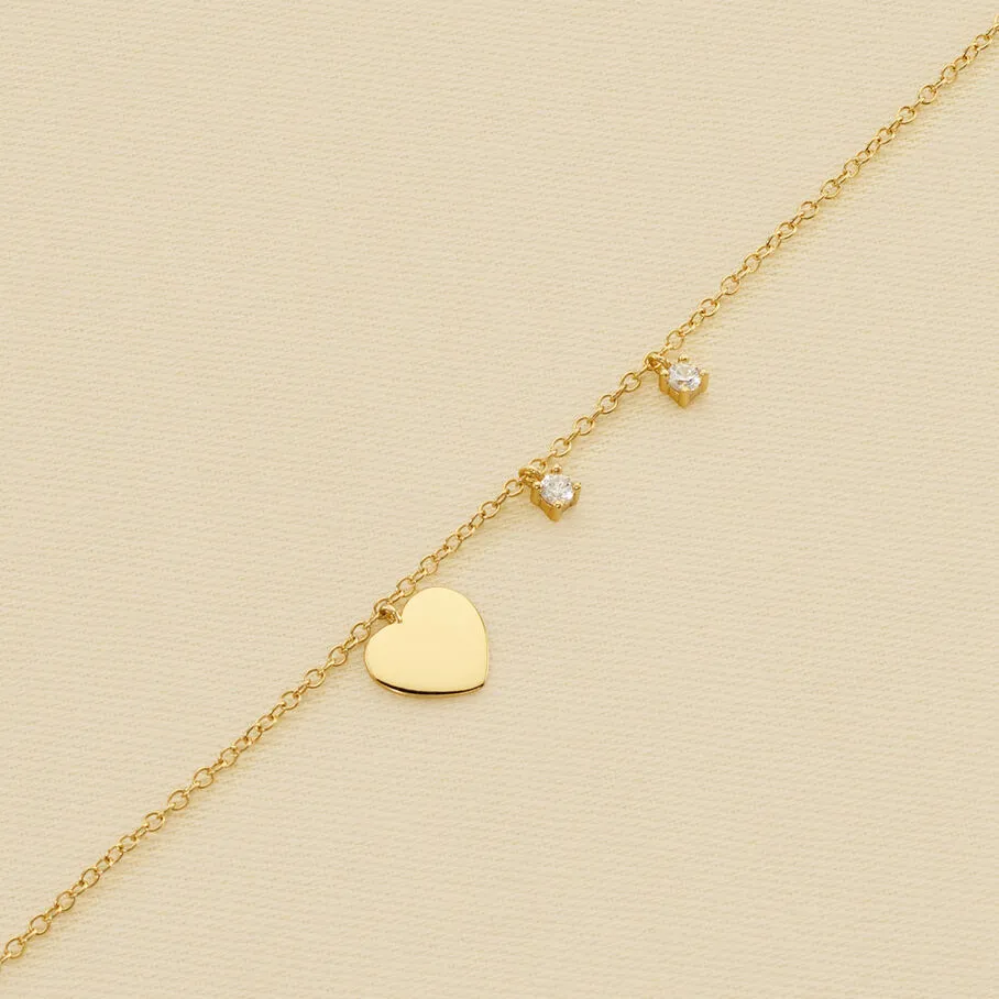 AGATHA FR Bracelet Souple CORAZON - Cristal / Doré 3 AGATHA FR Bracelet Souple CORAZON - Cristal / Doré