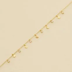 AGATHA FR Bracelet Souple LUNITAS - Cristal / Doré