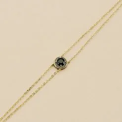 AGATHA FR Bracelet Souple IMPERIAL - Noir / Doré