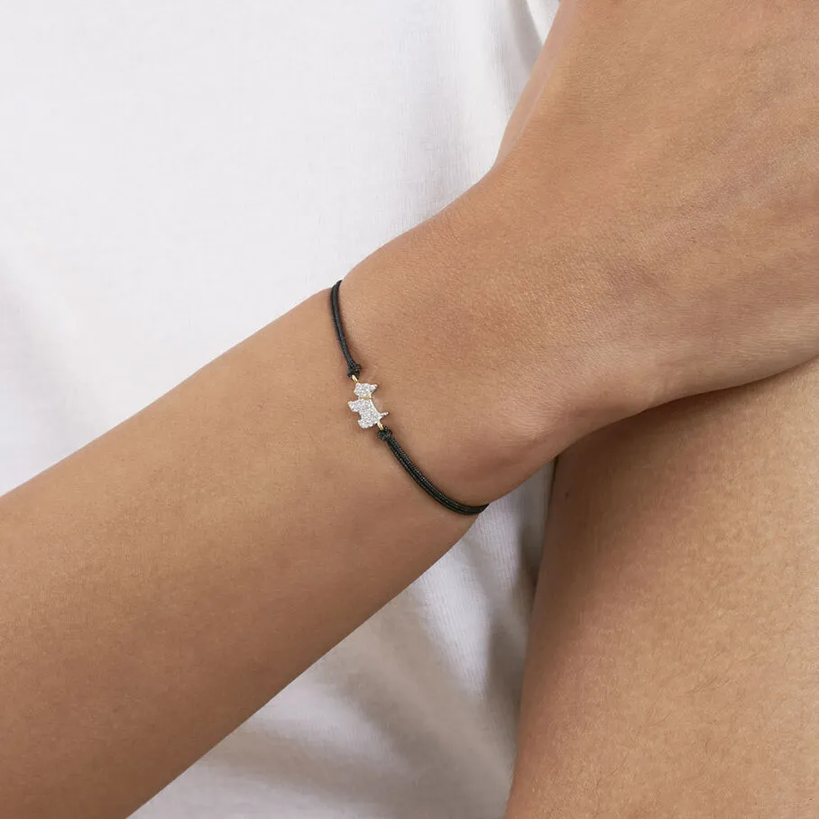 AGATHA FR Bracelet Cordon MASCOTTE - Argenté / Doré 4 AGATHA FR Bracelet Cordon MASCOTTE - Argenté / Doré – Image 2