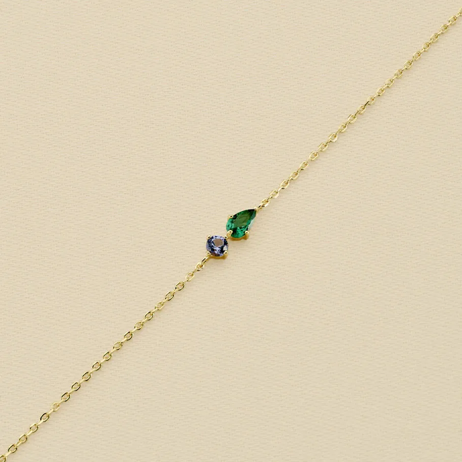 AGATHA FR Bracelet Souple ASTRE - Vert / Doré 3 AGATHA FR Bracelet Souple ASTRE - Vert / Doré