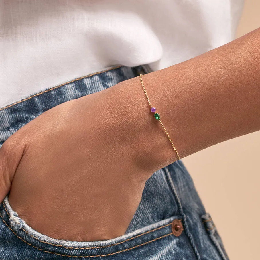 AGATHA FR Bracelet Souple ASTRE - Vert / Doré 4 AGATHA FR Bracelet Souple ASTRE - Vert / Doré – Image 2