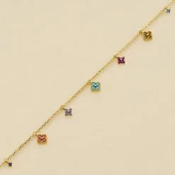 AGATHA FR Bracelet Souple BELOVED - Multicolore / Doré