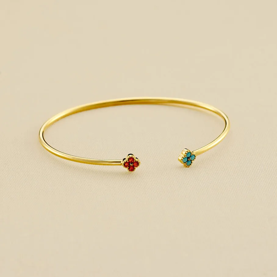 AGATHA FR Jonc BELOVED - Multicolore / Doré 3 AGATHA FR Jonc BELOVED - Multicolore / Doré