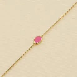 AGATHA FR Bracelet Souple ATMA - Nacre /rose