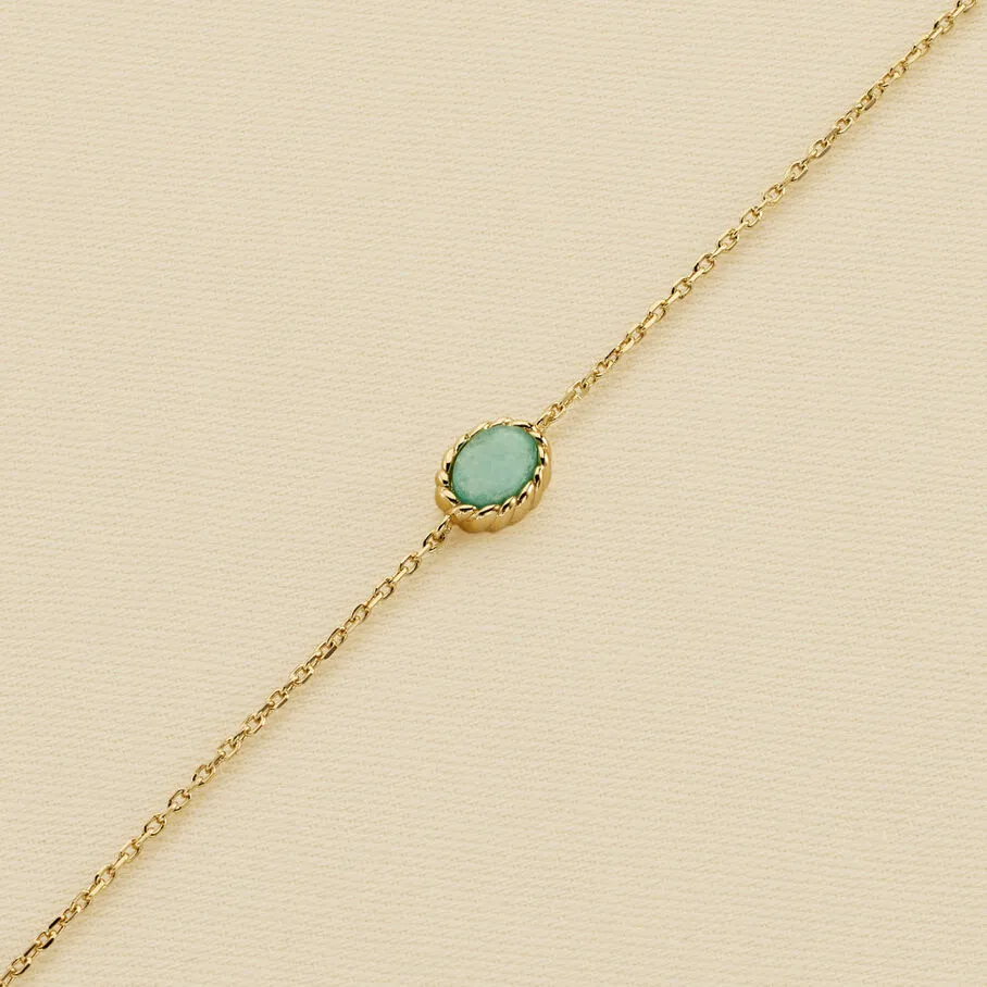 AGATHA FR Bracelet Souple ATMA - Amazonite/ Jaune 3 AGATHA FR Bracelet Souple ATMA - Amazonite/ Jaune