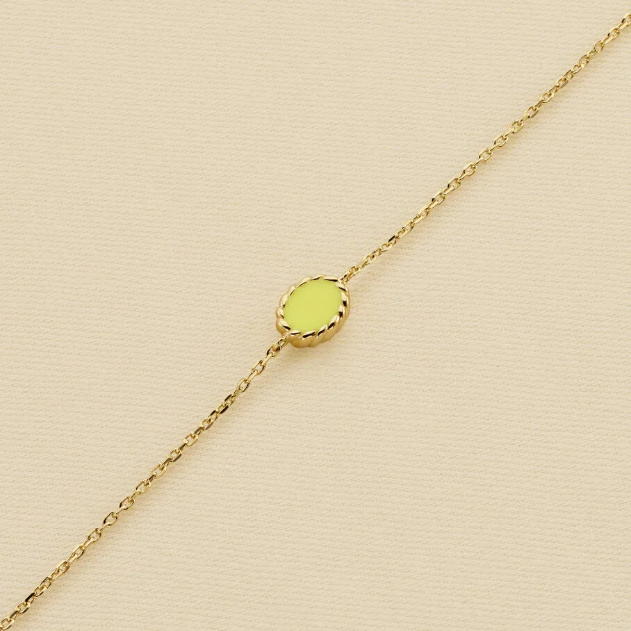 AGATHA FR Bracelet Souple ATMA - Amazonite/ Jaune 4 AGATHA FR Bracelet Souple ATMA - Amazonite/ Jaune – Image 2