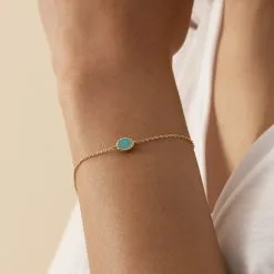 AGATHA FR Bracelet Souple ATMA - Lapis/ Bleu -Anneau Soldes 02490079 857 TU M1