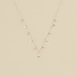 AGATHA FR Collier Ras Du Cou LUNITAS - Cristal / Argenté