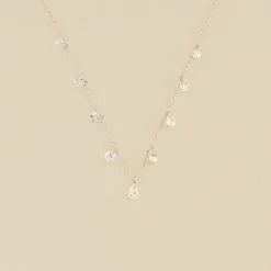 AGATHA FR Collier Ras Du Cou PETILLE - Cristal / Argenté