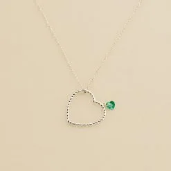 AGATHA FR Collier Mi-long BEGUIN - Vert / Argenté