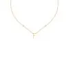 AGATHA FR Collier Ras Du Cou LETTRE F - Cristal / Doré -Anneau Soldes 02670172 137 TU 01