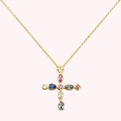 AGATHA FR Collier Ras Du Cou LUCES - Multicolore / Doré