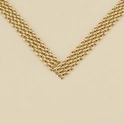 AGATHA FR Collier Mi-long MINUIT - Doré