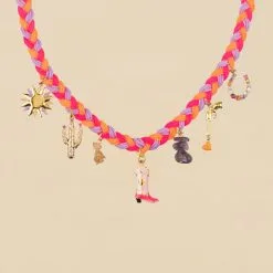 AGATHA FR Collier Ras Du Cou RODEO - Multicolore / Doré