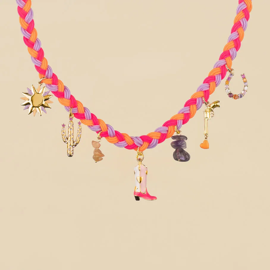 AGATHA FR Collier Ras Du Cou RODEO - Multicolore / Doré 3 AGATHA FR Collier Ras Du Cou RODEO - Multicolore / Doré