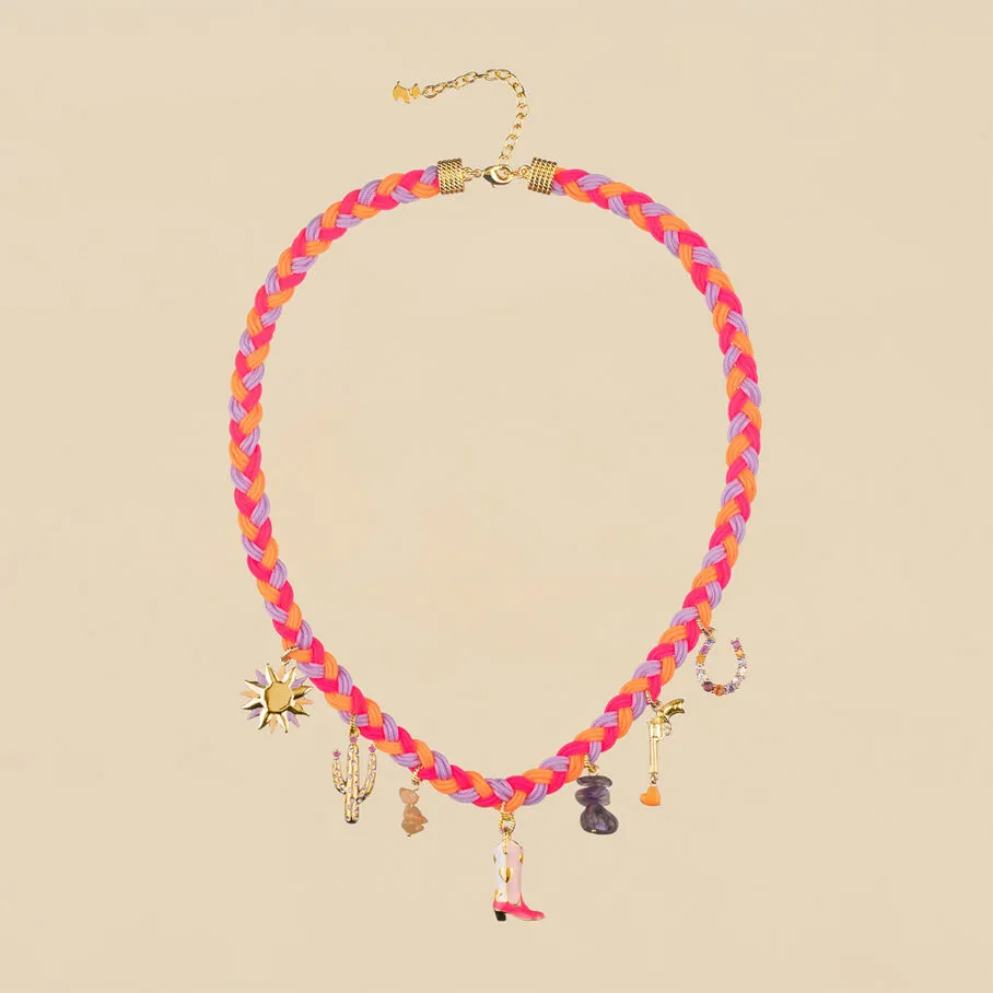 AGATHA FR Collier Ras Du Cou RODEO - Multicolore / Doré 4 AGATHA FR Collier Ras Du Cou RODEO - Multicolore / Doré – Image 2