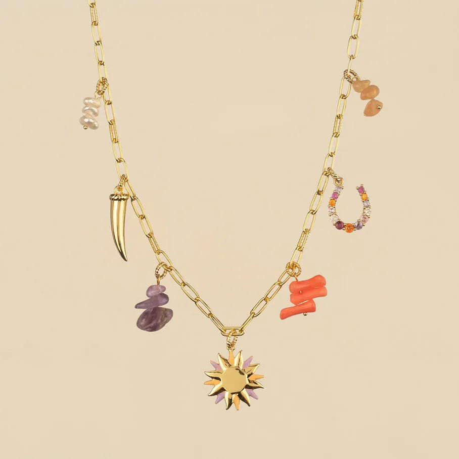 AGATHA FR Collier Ras Du Cou RODEO - Multicolore / Doré 3 AGATHA FR Collier Ras Du Cou RODEO - Multicolore / Doré