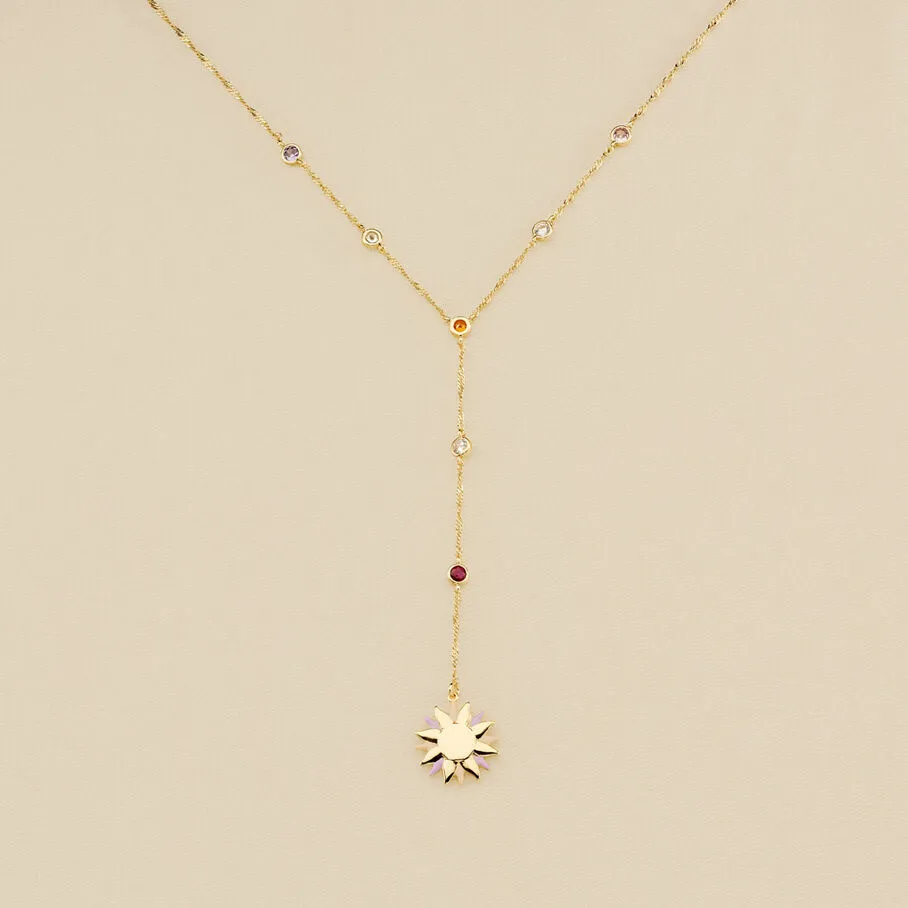 AGATHA FR Collier Mi-long RODEO - Multicolore / Doré 4 AGATHA FR Collier Mi-long RODEO - Multicolore / Doré – Image 2