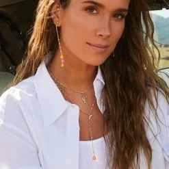 AGATHA FR Collier Ras Du Cou RODEO - Multicolore / Doré -Anneau Soldes 02680194 256 TU M1