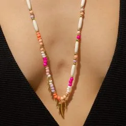 AGATHA FR Sautoir RODEO - Multicolore / Doré -Anneau Soldes 02680196 256 TU M2