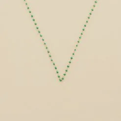 AGATHA FR Collier Ras Du Cou SMARTY - Vert / Doré