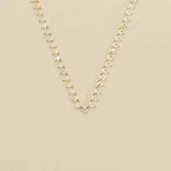 AGATHA FR Collier Ras Du Cou OLIMPIA - Cristal / Doré