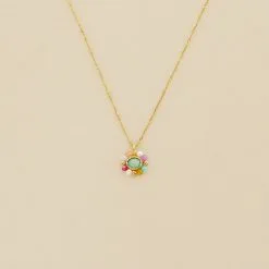 AGATHA FR Collier Ras Du Cou ARLEQUIN - Multicolore / Doré