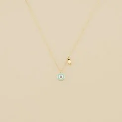 AGATHA FR Collier Ras Du Cou CYCLADES - Turquoise / Doré