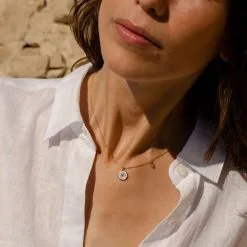 AGATHA FR Collier Ras Du Cou CYCLADES - Rose Pâle/ Doré -Anneau Soldes 02681160 895 TU M2