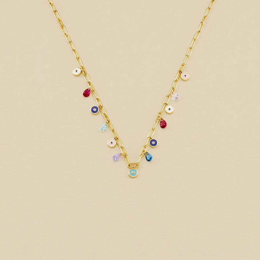 AGATHA FR Collier Ras Du Cou CYCLADES - Multicolore / Doré 3 AGATHA FR Collier Ras Du Cou CYCLADES - Multicolore / Doré