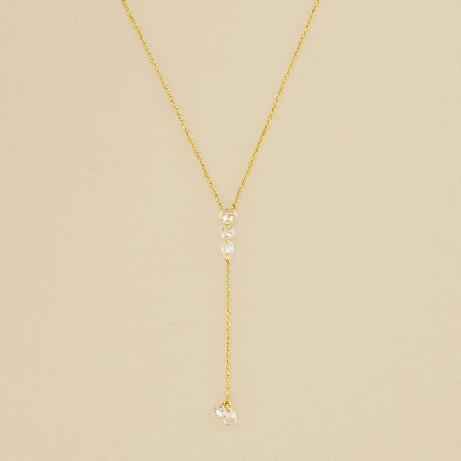 AGATHA FR Collier Mi-long PETILLE - Cristal / Doré 3 AGATHA FR Collier Mi-long PETILLE - Cristal / Doré