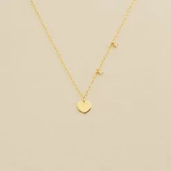 AGATHA FR Collier Ras Du Cou CORAZON - Cristal / Doré