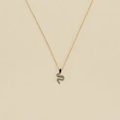 AGATHA FR Collier Ras Du Cou SNAKY - Cristal / Gun